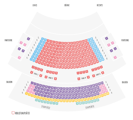 seating plan Kammerspiele